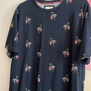 Men’s _Denim & Flowers Flamingo / flag tshirt